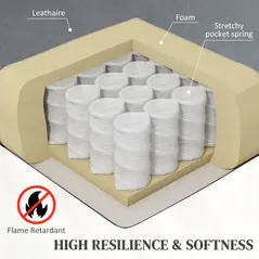 HOMCOM Eight-Point Massage Lift Chair, with Remote - Grey - 5