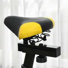 SPORTNOW Exercise Bike, Indoor Stationary Bike, Cycling Machine with Adjustable Seat and Resistance for Home Gym Workout, Yellow - 8