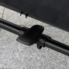 PawHut 4 Wheel Pet Stroller with Rain Cover for Medium and Large Dogs - Black - 7