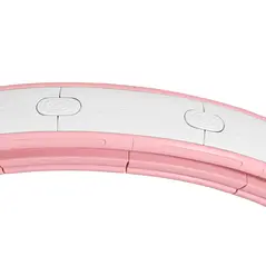 SPORTNOW Smart Weighted Hula Hoop, Massage Hula Ring w/ 16 Detachable Knots, 360° Auto-Rotating Ball, Digital Counter, Pink - 7
