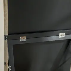 HOMCOM 162.6 cm Two-Tone Full Length Mirror - White/Oak-Tone - 8