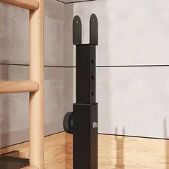 SPORTNOW Weight Bench with Two Barbell Racks, Leg Curl Machine, Preacher Curl Bench, Black - 8