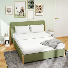 HOMCOM Set of Two Modern Storage Bedside Tables - White - 6