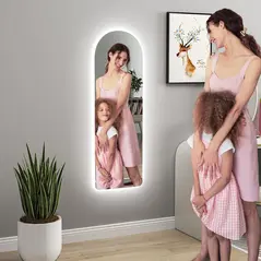 HOMCOM 120 x 40cm Arch Mirror, with LED Lights - 8