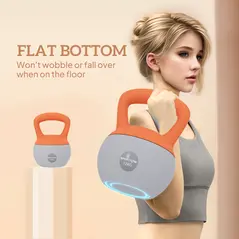 SPORTNOW 12KG Soft Kettlebell, Kettlebell with Non-Slip Handle for Home Gym, Weight Lifting, Strength Training, Orange/Grey - 5