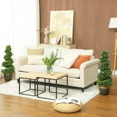 HOMCOM Set of Two 90cm Artificial Lavender Trees - 6