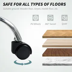 HOMCOM Executive Office Chair with 6-point Massage and Heat - Dark Brown - 7