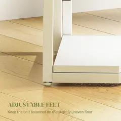 HOMCOM Five-Tier Corner Shelf - White - 6