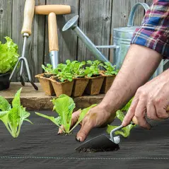 Outsunny 2m x 90m Weed Control Membrane, Heavy Duty Weed Control Barrier Fabric, 90gsm Ground Cover for Patios, Garden, Flower beds, Landscaping - 7