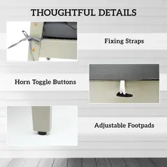 Outsunny Five-Piece Rattan Patio Set, with Wood-Top Table - Grey - 6