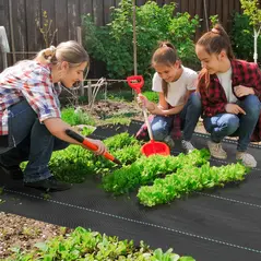 Outsunny 2m x 90m Weed Control Membrane, Heavy Duty Weed Control Barrier Fabric, 90gsm Ground Cover for Patios, Garden, Flower beds, Landscaping - 1