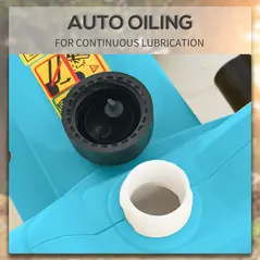 DURHAND 2000W Powerful Electric Chainsaw, 16" Aluminium Blade Portable Corded Chain Saw, 7250rpm Chain Saw for Garden Tree Pruning, 13m/s Chain Speed Auto Chain Lubrication to Cut Wood, Blue - 4