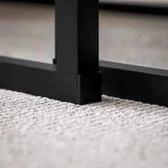 HOMCOM Nesting Coffee Table Set of 2, Industrial Stacking Side End Tables with Metal Frame for Living Room, Bedroom, Dark Grey Marble Effect - 8