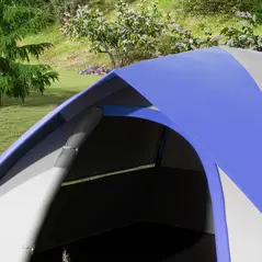 Outsunny Two Man Single Room Dome Tent, with Accessories - Dark Blue/Grey - 7