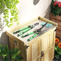 Outsunny 2 Pcs Garden Shears Set, Tree Lopper, Hedge Shears with Telescopic Extendable Handles, Garden Shears for Hedges, Shrubs and Bushes, Lightweight Shrub Care Kit for Cutting, Trimming - 1