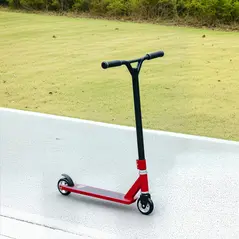 HOMCOM Stunt Scooter, 360° Entry Level Tricks Scooter w/ Lightweight Aluminium Deck and ABEC 7 Bearing, For Age 14+ Beginners, Red - 7