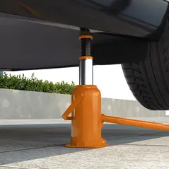 HOMCOM 12 Tonne Hydraulic Bottle Jack with 19-37 cm Lifting Range, Heavy Duty Portable Compact Car Jack Lift with Saddle and 3 Section Handle for Pickup, Truck, Auto Repair Maintenance, Orange - 7