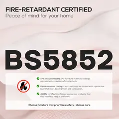 HOMCOM Fabric Gaming Chair with Lumbar Support, Headrest - Pale Pink - 8