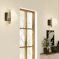 HOMCOM Led Wall Lamp 2 Pack, 5W Modern Indoor Starry Wall Light, Colour Temperature Adjustable 3000K/4000K/6500K, for Bedroom, Living Room, Hallway, Stairs, Black - 6