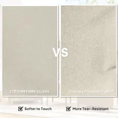 Outsunny Rattan Garden Chairs Set of 2, Outdoor Rattan Chairs with Cushions, Armrests and High Back, PE Wicker Garden Armchair with Steel Frame for Balcony, Porch, Beige - 5