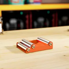 HOMCOM Motorcycle Wheel Cleaning Roller Stand with Steel Frame, Aluminium Rollers, Motorcycle Maintenance Stand for Tyre Cleaning and Chain Lubrication, Fit Tyre Width < 180mm, Bikes < 485lb, Orange - 8