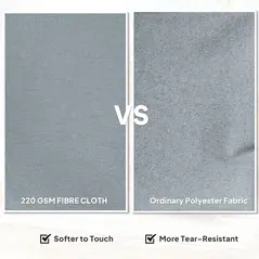 Outsunny Rattan Garden Chairs Set of 2, Outdoor Rattan Chairs with Cushions, Armrests and High Back, PE Wicker Garden Armchair with Steel Frame for Balcony, Porch, Light Grey - 5