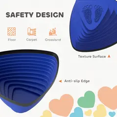 AIYAPLAY 11-Piece Stepping Stones for Kids, Stackable Sensory Toys Outdoor Indoor, Obstacle Course for Balance and Motor Skills - 5