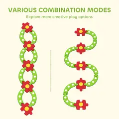 AIYAPLAY 13 PCS Kids Balance Beam Stepping Stones Set with Non-slip Textured Surface, Outdoor Indoor for Toddlers, Green - 5