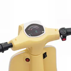 AIYAPLAY 24V Kids Electric Motorbike, Ride on Motorcycle with Manual Throttle, Brakes and LED Lights for Ages 8-12 Years, Beige - 9