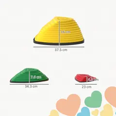 AIYAPLAY 6-Piece Stepping Stones for Kids, Stackable Sensory Toys Outdoor Indoor, Obstacle Course for Balance and Motor Skills - 3