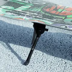 AIYAPLAY Foldable Kids Scooter with Adjustable Handlebar, 200mm Big Wheel, Rear Fender Brake, for Ages 6-12 Years, Green - 8