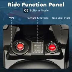 AIYAPLAY 6V Kids ATV, 4 Wheeler Electric Ride on Car with Music and LED Headlights, for Ages 3-6 Years Boys and Girls, Red - 6