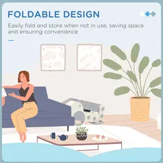 AIYAPLAY Foldable Kids Slide, Freestanding Baby Slide, for Ages 1.5-3 Years, Grey & Beige - 6