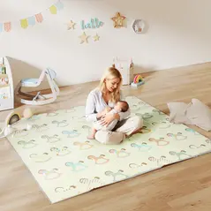 AIYAPLAY Foldable Double-Sided Baby Play Mat, for Toddlers, Bedrooms, Nurseries, Playrooms - 2