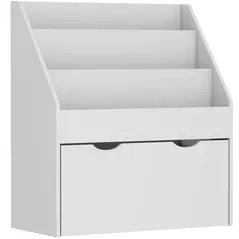 AIYAPLAY Bookcase for Kids with Shelves, Drawer, Bookcase for Bedroom, Playroom, Grey - 1