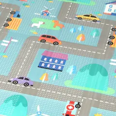 AIYAPLAY Foldable Double-Sided Baby Play Mat, for Toddlers, Bedrooms, Nurseries, Playrooms - 9