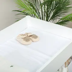 AIYAPLAY Baby Changing Unit with 4 Storage Drawers, Mat for Bedroom Nursery, 84 x 84.5 cm, White - 9