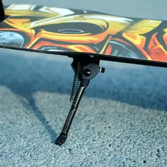 AIYAPLAY Foldable Kids Scooter with Adjustable Handlebar, 200mm Big Wheel, Rear Fender Brake, for Ages 6-12 Years, Black - 8