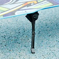 AIYAPLAY Foldable Kids Scooter with Adjustable Handlebar, 200mm Big Wheel, Rear Fender Brake, for Ages 6-12 Years, Blue - 9