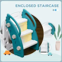 AIYAPLAY 7-in-1 Toddler Slide for Ages 1-3 Years with Basketball Hoop - 6