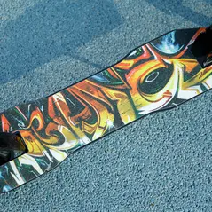 AIYAPLAY Foldable Kids Scooter with Adjustable Handlebar, 200mm Big Wheel, Rear Fender Brake, for Ages 6-12 Years, Black - 9