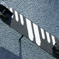 AIYAPLAY Scooter for Kids Aged 3-8 Years, with Adjustable Handle, Two Light Up Wheels, Handbrake, Rear Brake, Black - 8