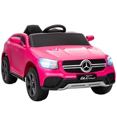 AIYAPLAY Mercedes-Benz GLC Licensed Kids Ride on Car with Remote Control, Soft Start, MP3, LED Headlights, Pink - 1