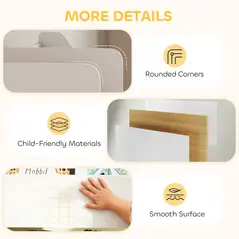 AIYAPLAY Toy Storage Unit, 3-Tier Toy Organiser Shelf with 6 Removable Storage Bins for Bedroom, Nursery, Multicoloured - 7