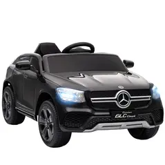 AIYAPLAY Mercedes-Benz GLC Licensed Kids Ride on Car with Remote Control, Soft Start, MP3, LED Headlights, Black - 1