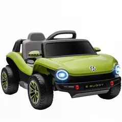 AIYAPLAY Volkswagen Licensed Kids Electric Car with Remote Control for Ages 3-6 Years, Green - 1