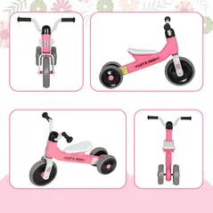 AIYAPLAY Toddler Balance Bike with No Pedal, 3 Silence Wheels for 12-36 Months Boys and Girls, Indoor Outdoor, Pink - 9