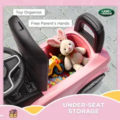 AIYAPLAY Land Rover Licensed Toddler Ride on Car with Horn, Engine Sounds, Under-Seat Storage, for 18-36 Months, Pink - 7