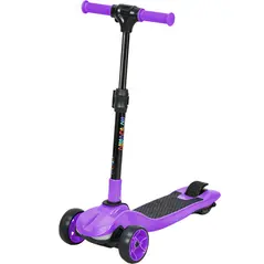 AIYAPLAY Three-Wheel Foldable Electric Scooter for Kids Aged 6-10 Years, Purple - 1