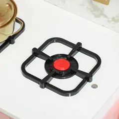 AIYAPLAY Kitchen Playset with Pretend Play Cooking Accessories, Play Kitchen with Oven, Microwave and Sink, Pink - 9